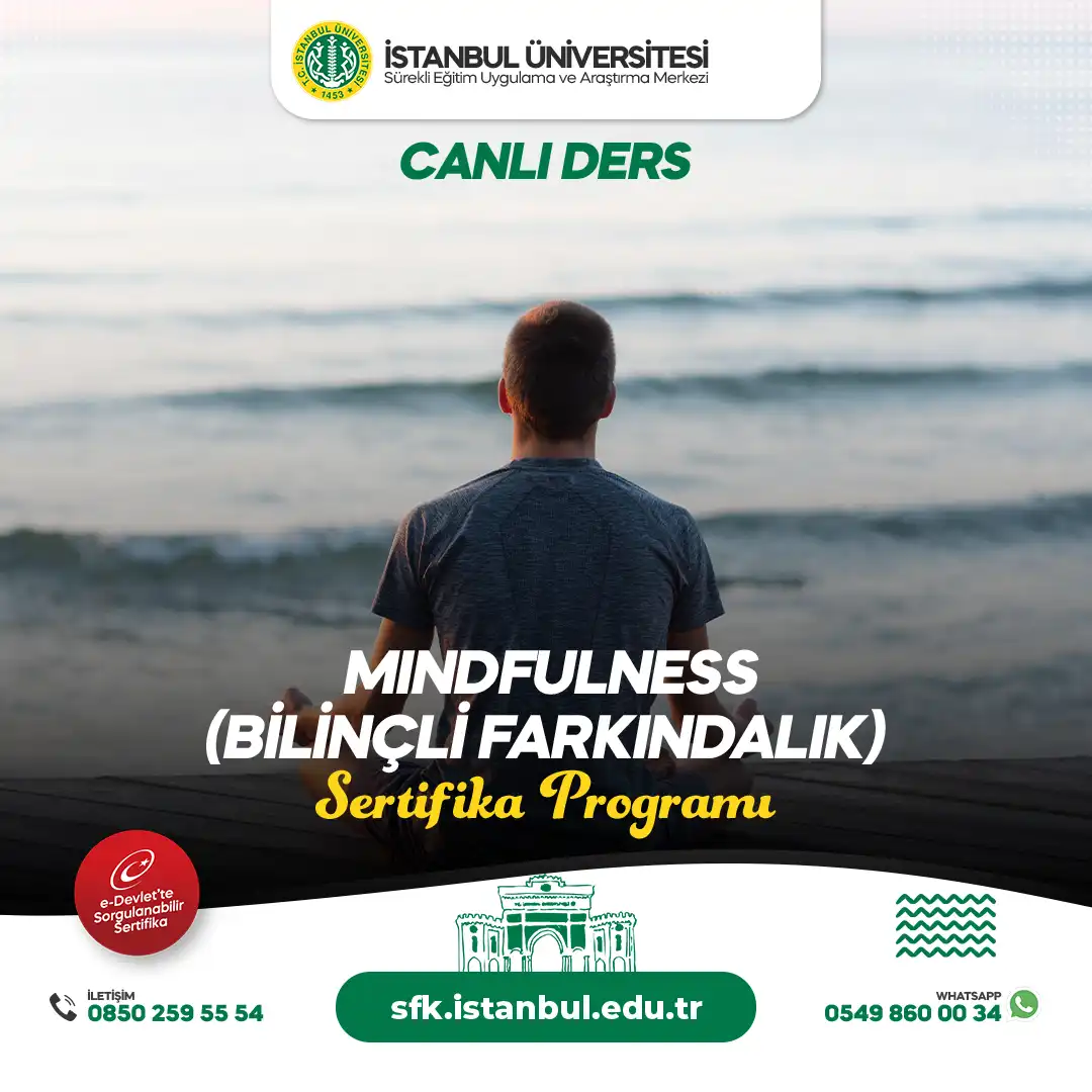 Mindfulness (Bilinçli Farkındalık) Eğitimi Sertifika Program (CANLI)